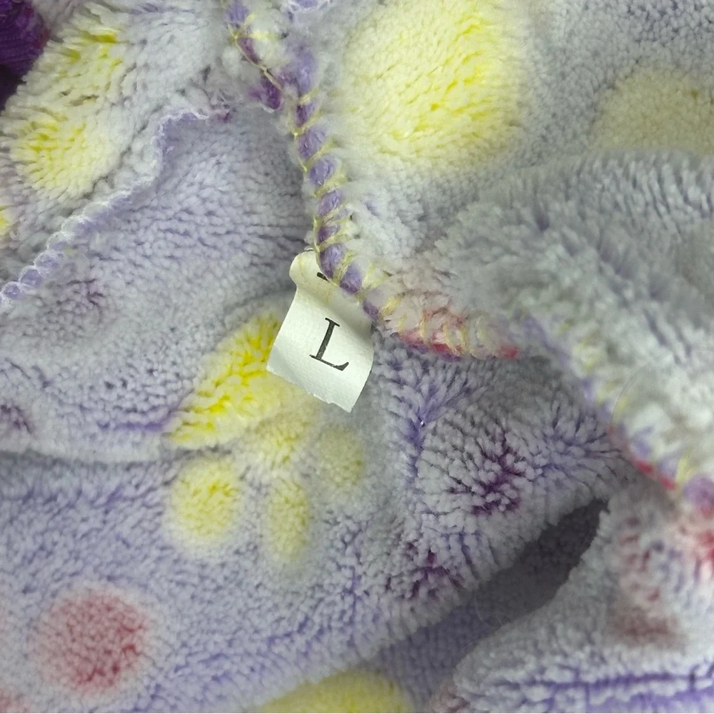 Paw Print Pet Pajamas - Soft Stretch - Purple - Size Large - Picture 9 of 13